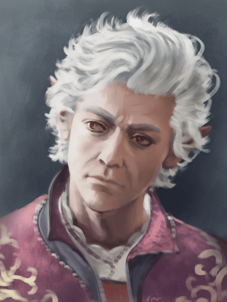 A portrait of Astarion from Baldur's Gate.