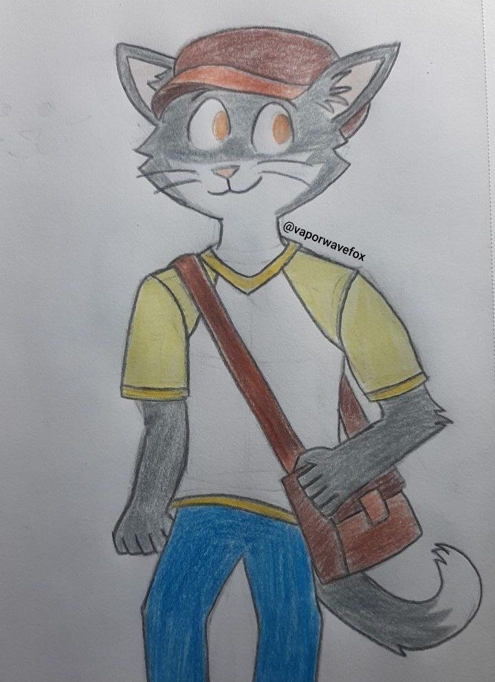 cat with beret