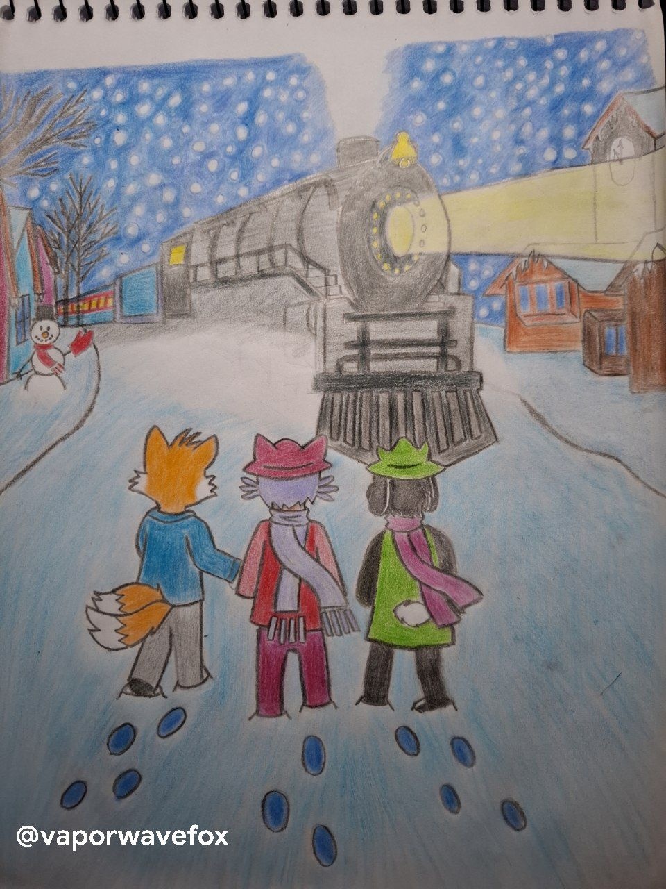niko ralsei and tails polar express