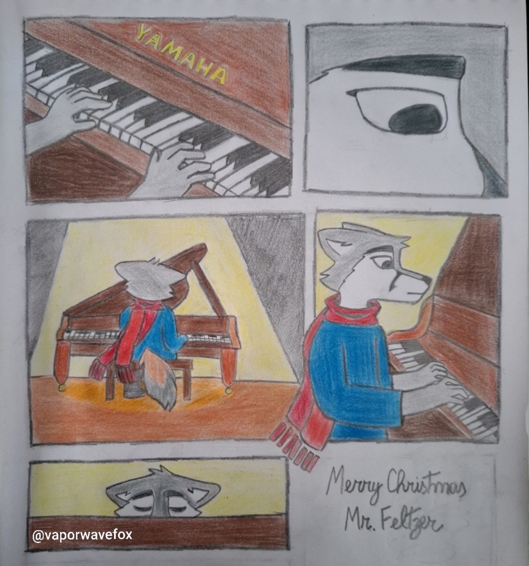 jester playing piano