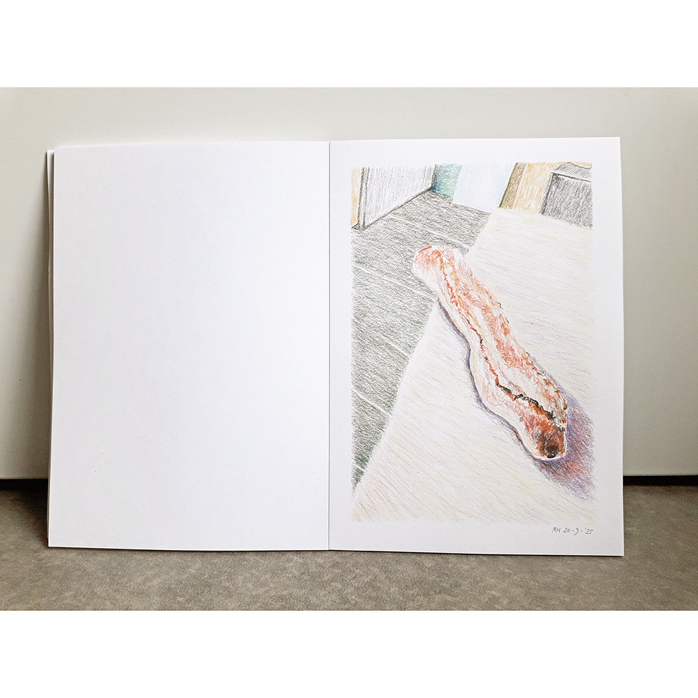 Another 'French' drawing.
"Baguette", coloured pencil, 21x15 cm.